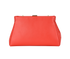Cannes Slim Clutch On Chain, &pound;195, Handbags, Red, Leather, Back view